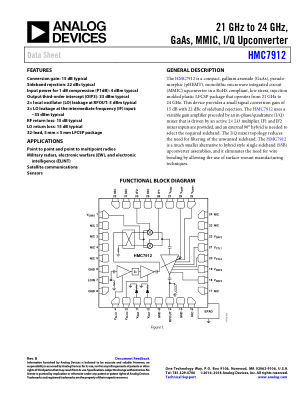 HMC7912 datasheet cover page