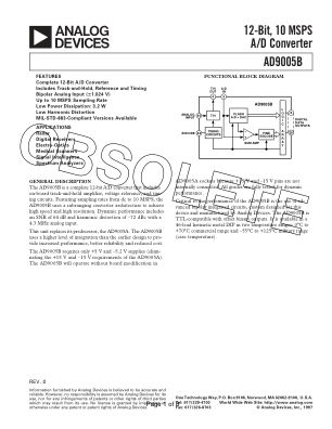 227133322AD9005B datasheet cover page