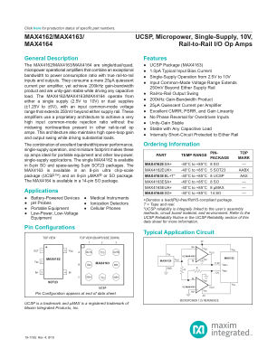 MAX4162-MAX4164 datasheet cover page