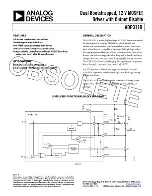 ADP3110 数据手册首页