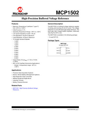 MCP1502T-18E 数据手册首页