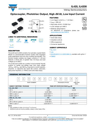IL420 datasheet cover page