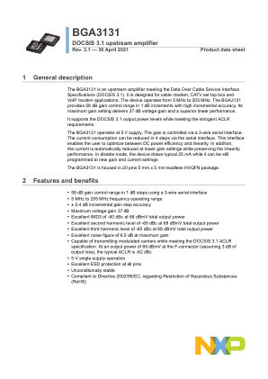 BGA3131 datasheet cover page