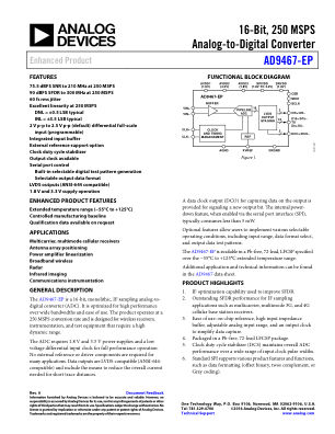 AD9467-EP 数据手册首页