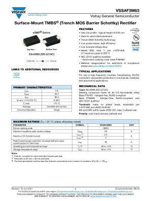 VSSAF3M63 datasheet cover page