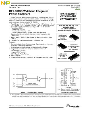 MW7IC2220N 数据手册首页