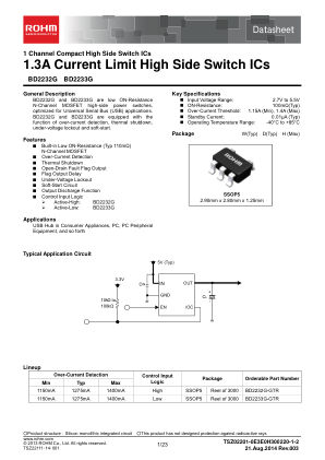 BD2233G datasheet cover page