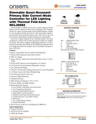 NCL30082 datasheet cover page