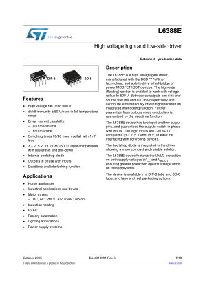 L6388E datasheet cover page
