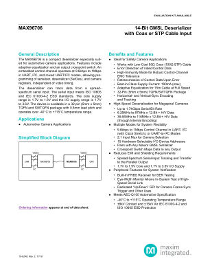 MAX96706 datasheet cover page