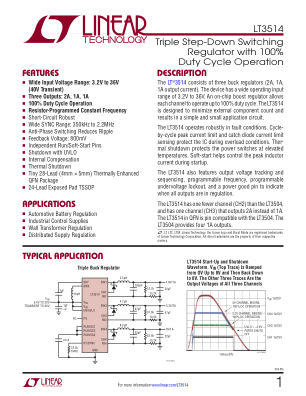 3514FA datasheet cover page