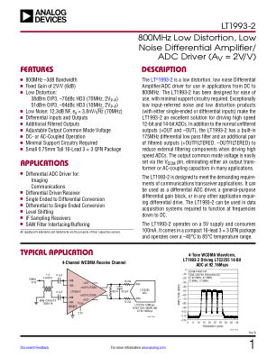LT1993-2 datasheet cover page
