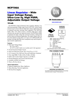 NCP786A datasheet cover page