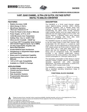 DAC8555 datasheet cover page