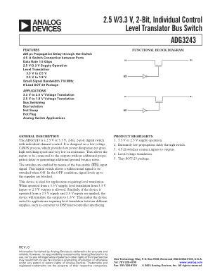 ADG3243 datasheet cover page