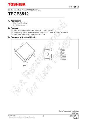 TPCP8512 datasheet cover page