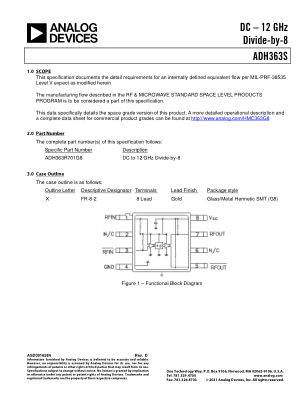 ADH363S 数据手册首页