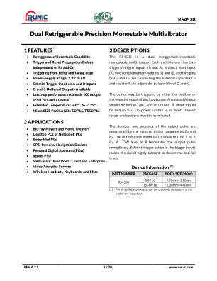 RS4538 datasheet cover page