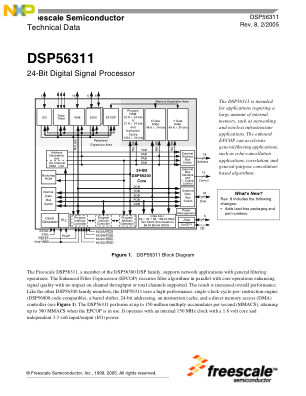 DSP56311 数据手册首页