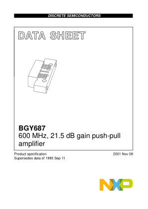 BGY687 datasheet cover page