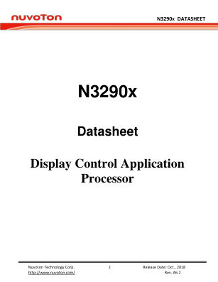 N32901K3DN datasheet cover page