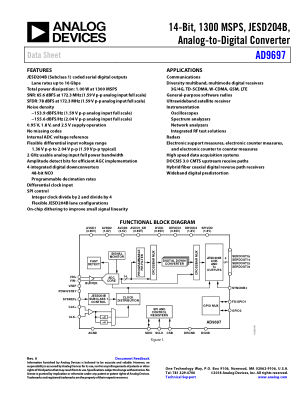 AD9697 数据手册首页