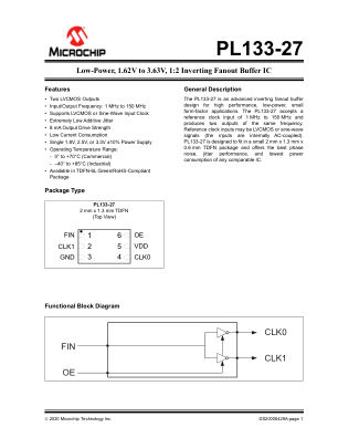 PL133-27GI-R 数据手册首页