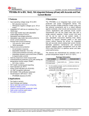 TPS1686 datasheet cover page