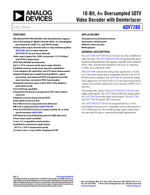 ADV7280 数据手册首页