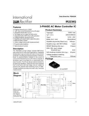 IR2238Q datasheet cover page