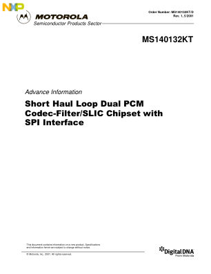 MS140132KT datasheet cover page