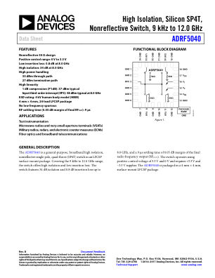 ADRF5040 数据手册首页