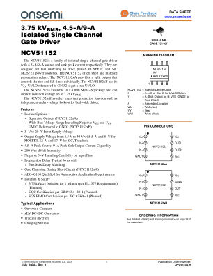 NCV51152 datasheet cover page