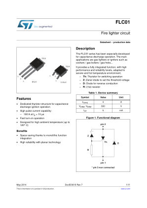 FLC01 datasheet cover page