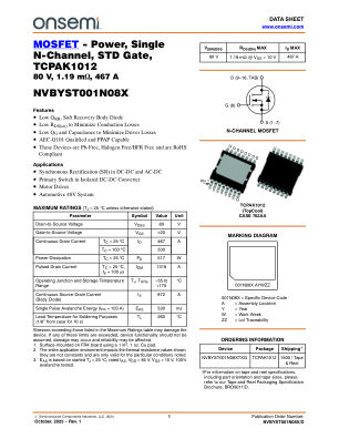 NVBYST001N08X datasheet cover page