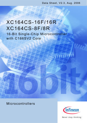XC164CS-16-ATI 数据手册首页