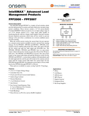 FPF2001 datasheet cover page