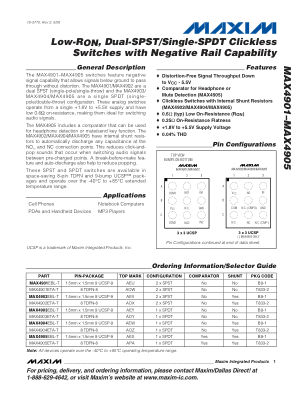 MAX4901-MAX4905 datasheet cover page