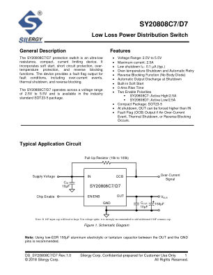 SY20808C7AAC datasheet cover page