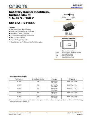 S110FA datasheet cover page