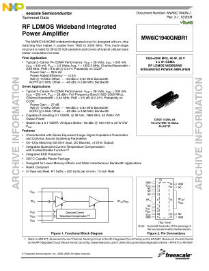 MW6IC1940N-1 数据手册首页