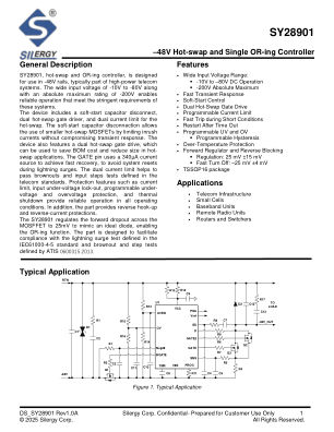SY28901HKC datasheet cover page