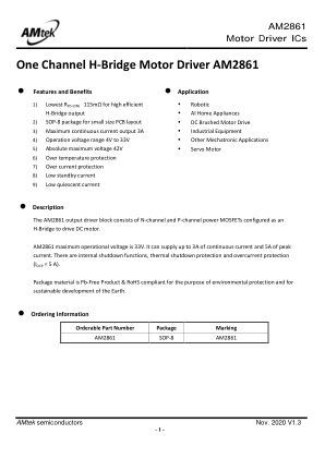 AM2861 datasheet cover page
