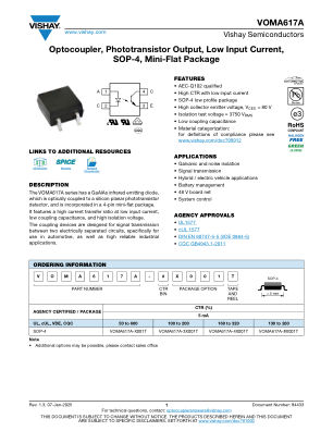 VOMA617A 数据手册首页