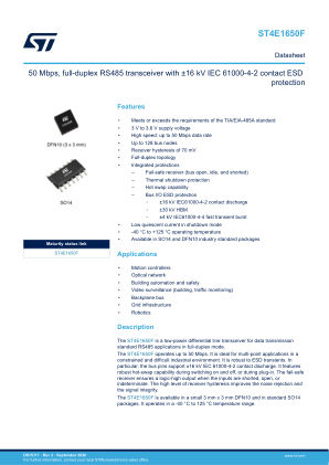 ST4E1650F 数据手册首页