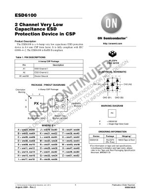ESD6100 数据手册首页