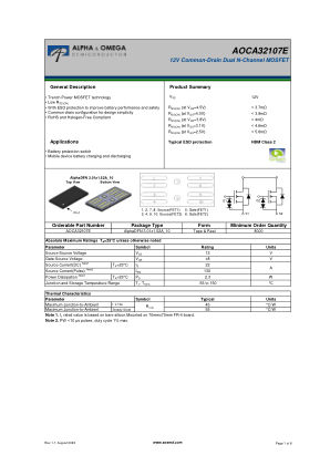 AOCA32107E datasheet cover page