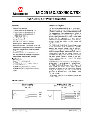 MIC29302WU-TR 数据手册首页