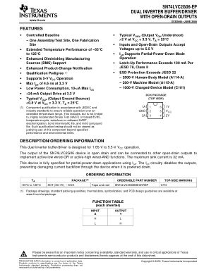 SN74LVC2G06-EP datasheet cover page