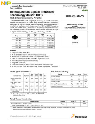 MMA20312BV 数据手册首页